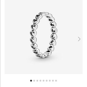 Pandora Band of Hearts Ring Size 5